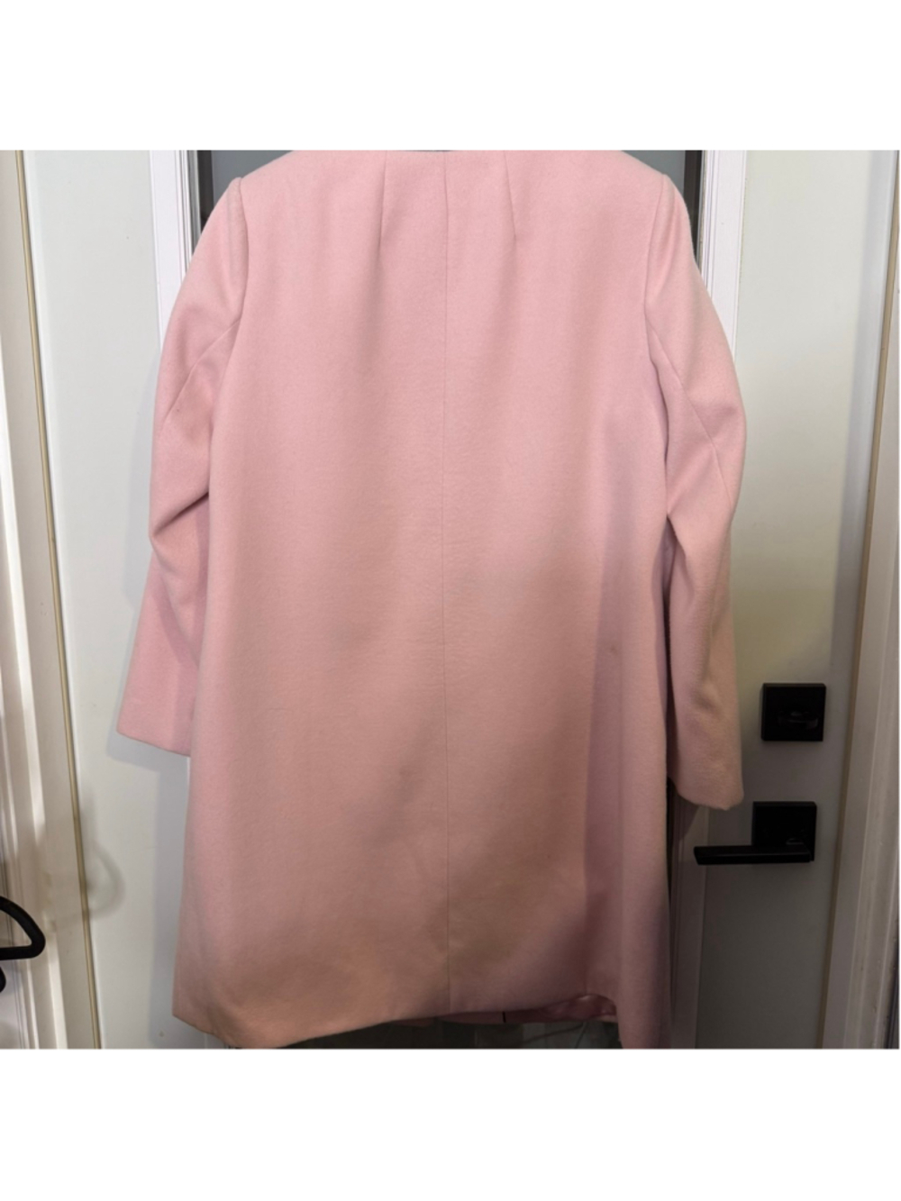 Together Light Pink Collarless Pea Coat Button Front Pockets Size 14 Pre-Owned - Picture 6 of 9